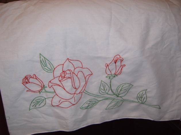 Rose Pillowcases for My Grandmother-in-law